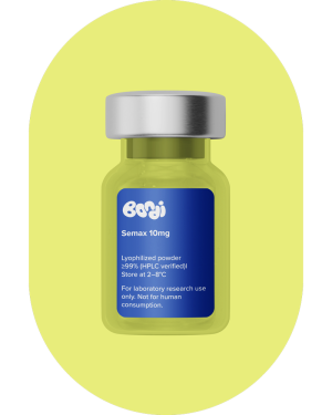 Semax 10mg peptide vial with a clean, cognitive-focused presentation.